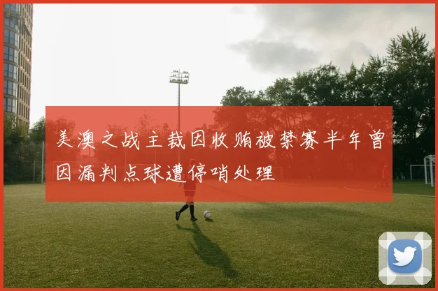 美澳之战主裁因收贿被禁赛半年曾因漏判点球遭停哨处理