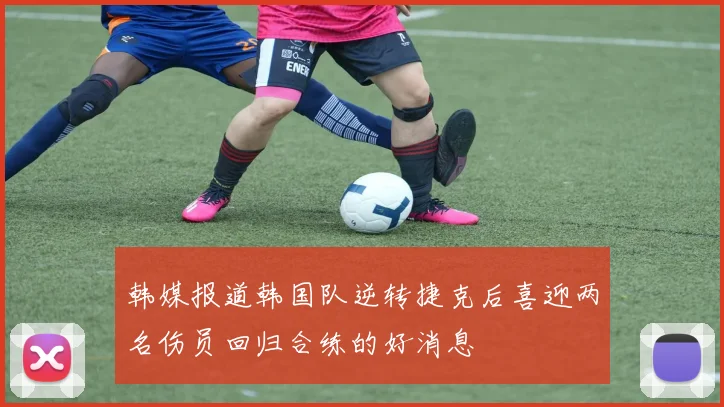 韩媒报道韩国队逆转捷克后喜迎两名伤员回归合练的好消息